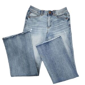 Democracy‎ Ab Technology High Rise Booty Lift Fray Hem Itty Bitty More Boot Sz 8